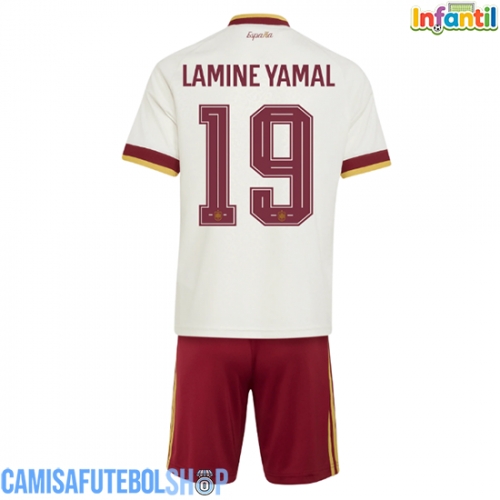Camisa de time de futebol Espanha Lamine Yamal #19 Replicas 2º Equipamento Infantil Mundo 2026 Manga Curta (+ Calças curtas)